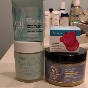 Makeup Cleansing Lot ELF Dr. Jart + Vitamins and Sea Beauty Aromatherapy NIB